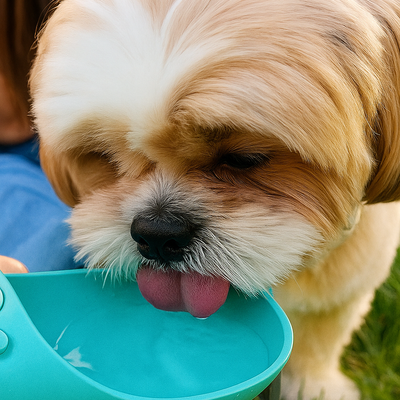 TailsCheer™ Portable Pet Travel Bottle Water & Food