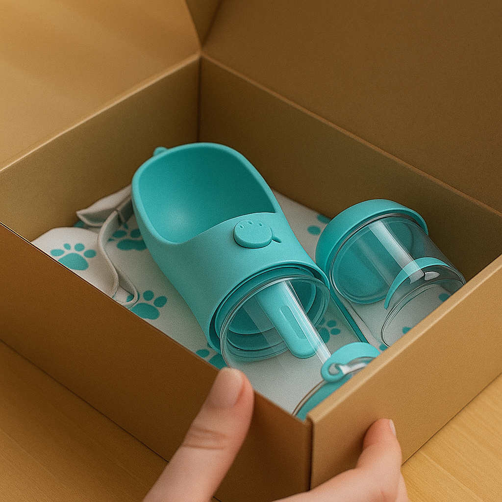 TailsCheer™ Portable Pet Travel Bottle Water & Food