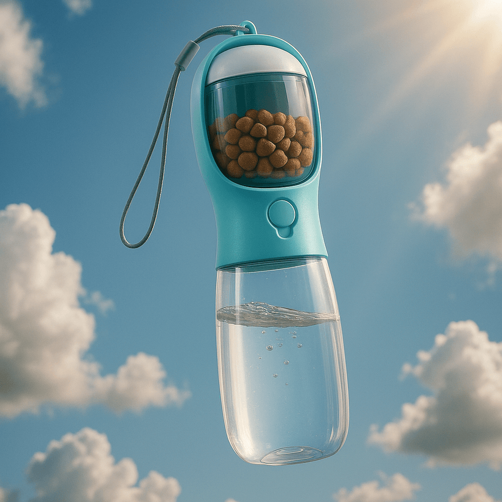 TailsCheer™ Portable Pet Travel Bottle Water & Food
